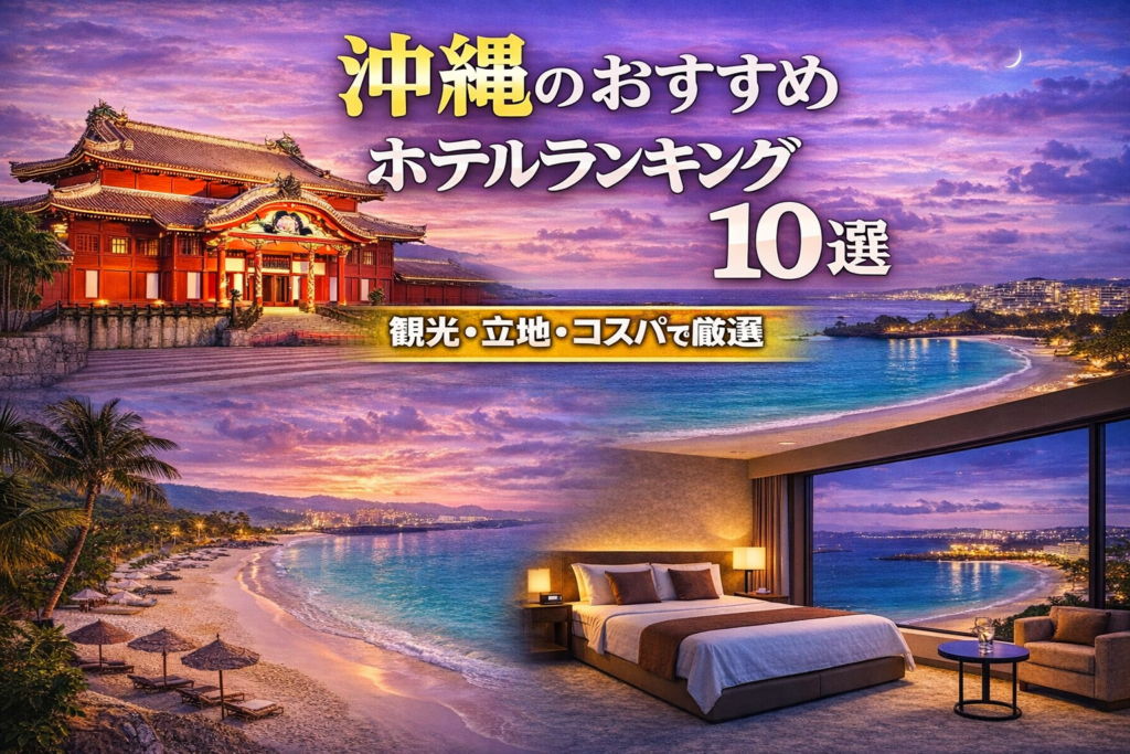 沖縄のおすすめホテルランキング10選｜観光・立地・コスパで厳選した沖縄ホテル