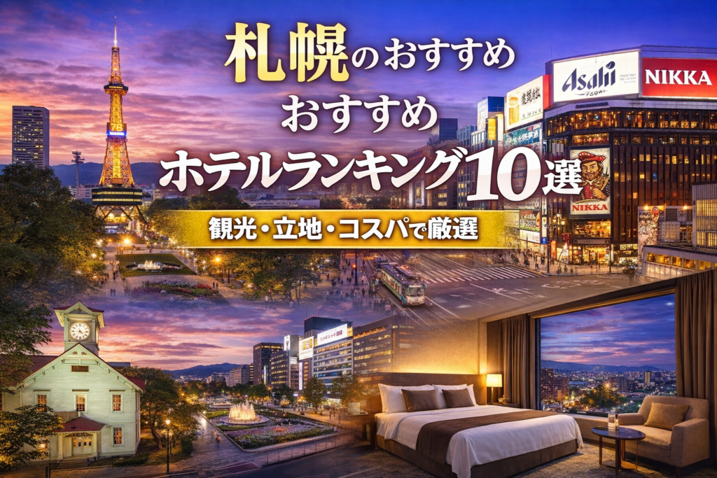 札幌のおすすめホテルランキング10選｜大通・すすきのの人気ホテルを厳選